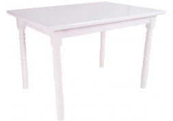 MESA DALAS 1180X830 TAMPO 25MM BRANCO BRILHO